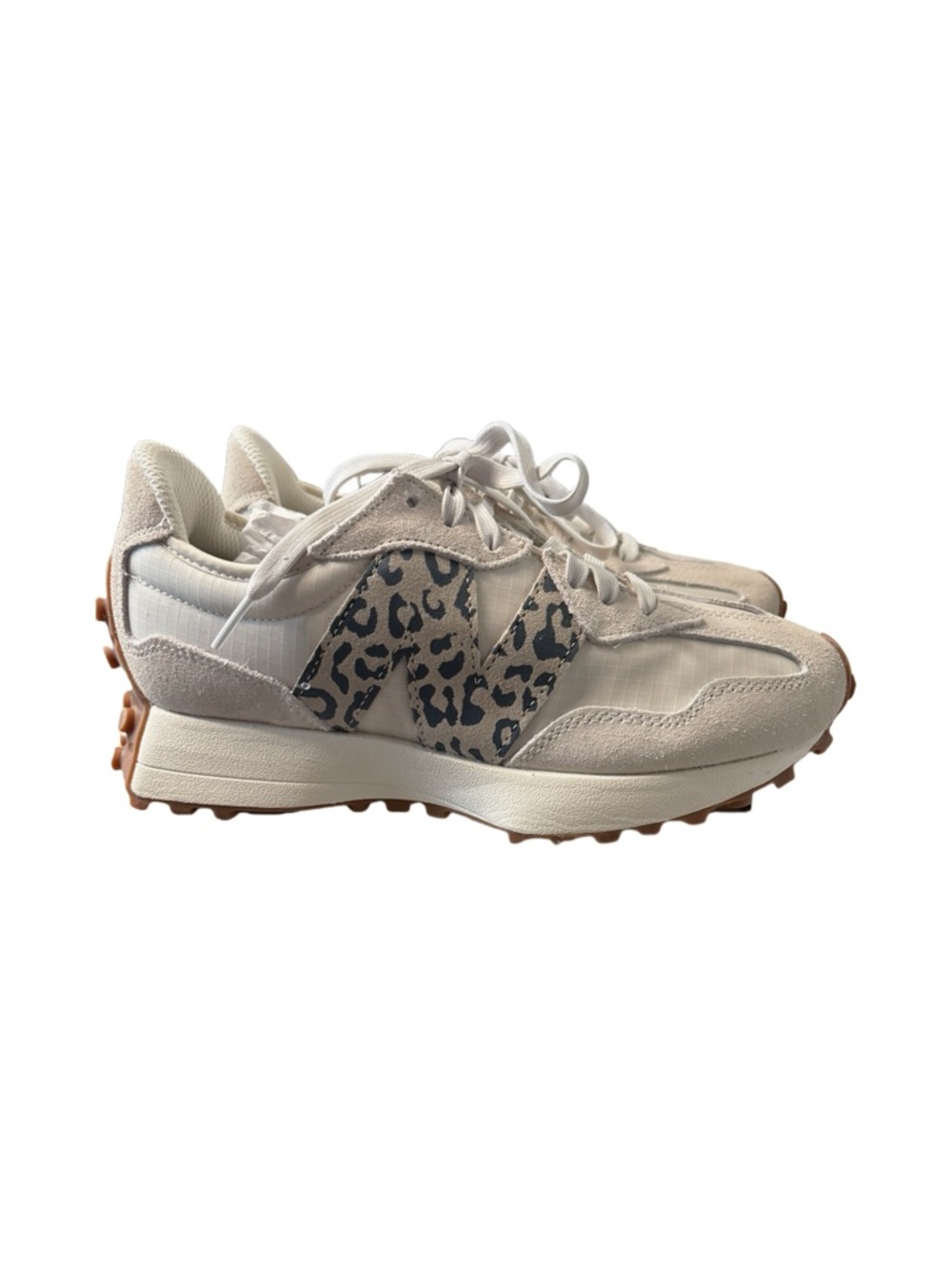 New Balance 327 Animal Print Sneakers Womens 8.5 Athletic Casual Leopard New